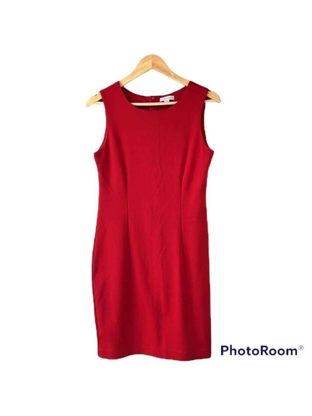 ALFRED SUNG Red Sheath Dress Size Small